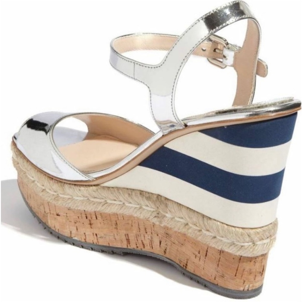Prada wedge sandals mint condition 39 made in Italy.
